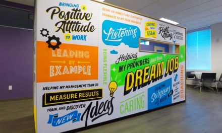 CHG Healthcare Hand-Lettered Wall by SixAbove